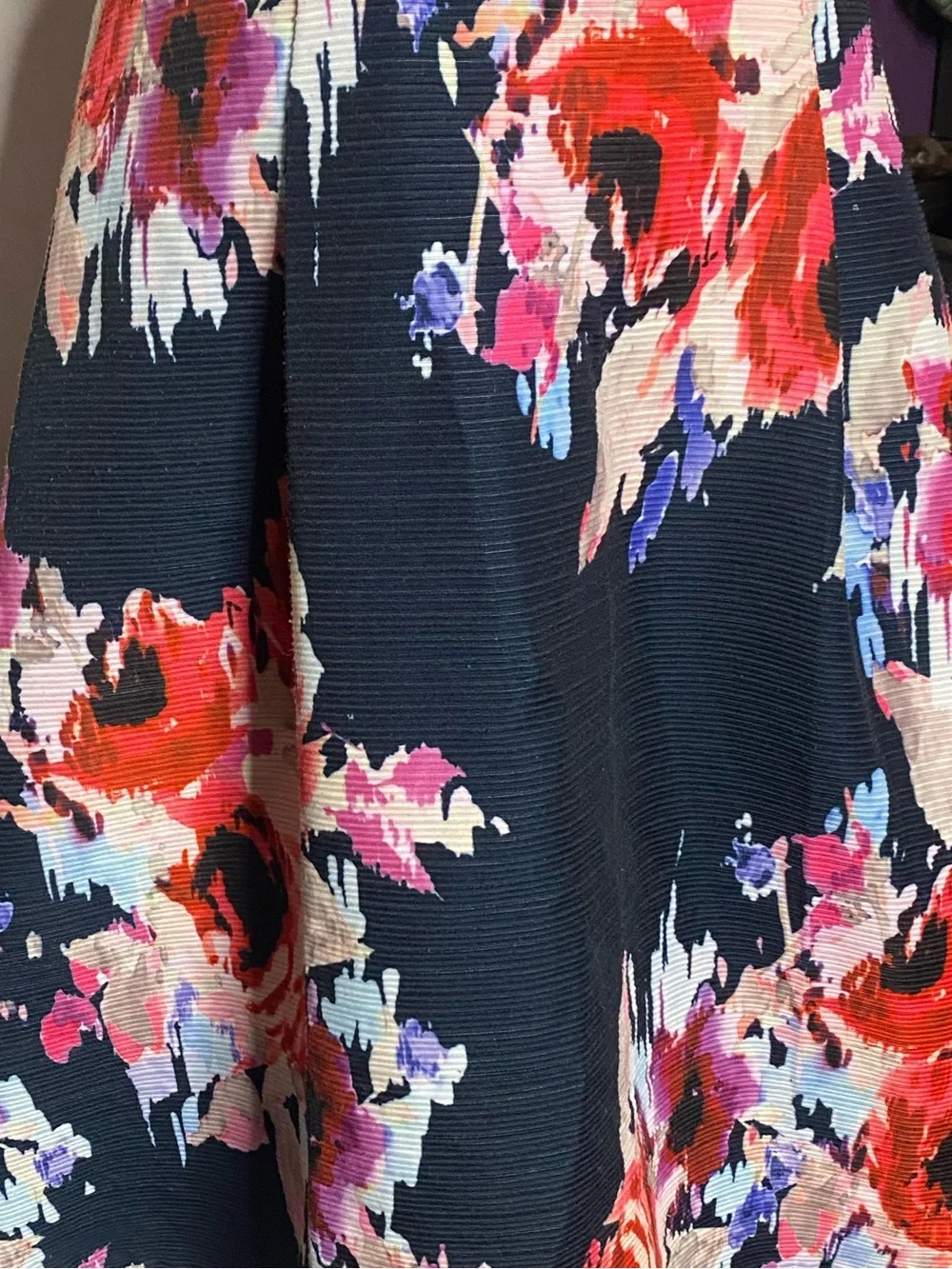 Kate Spade New York Hazy Floral Skirt Textured Pleated Fit & Flare Size 2 NWOT